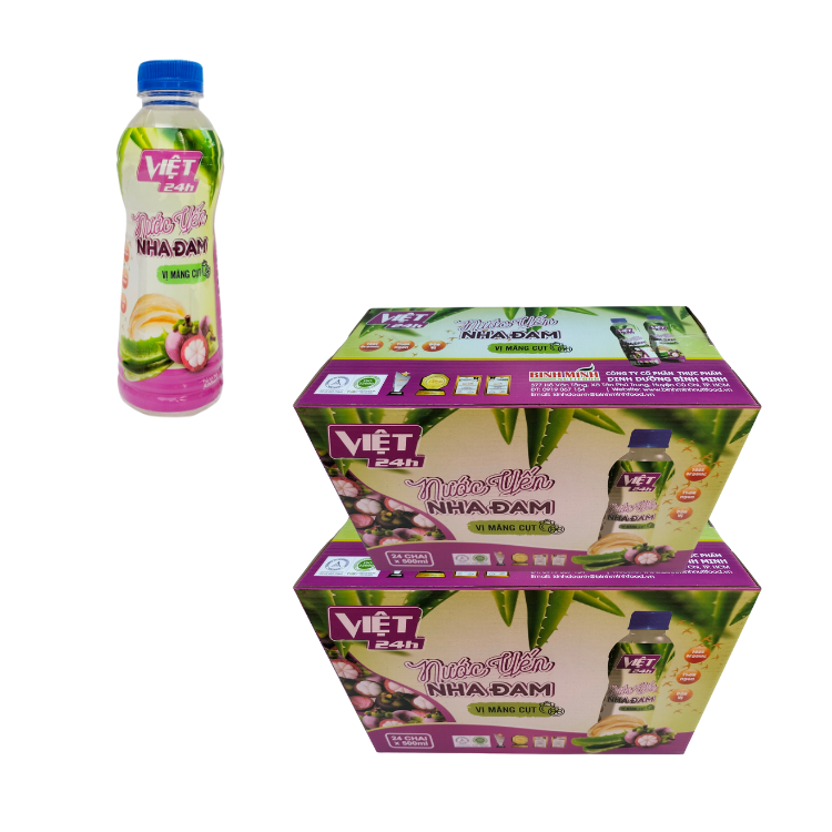 Beverages Manufacturer New Healthy Aloe Vera Bird Nest Drink With Mangosteen Flavor Various Fruit Juice Bottles Good Price