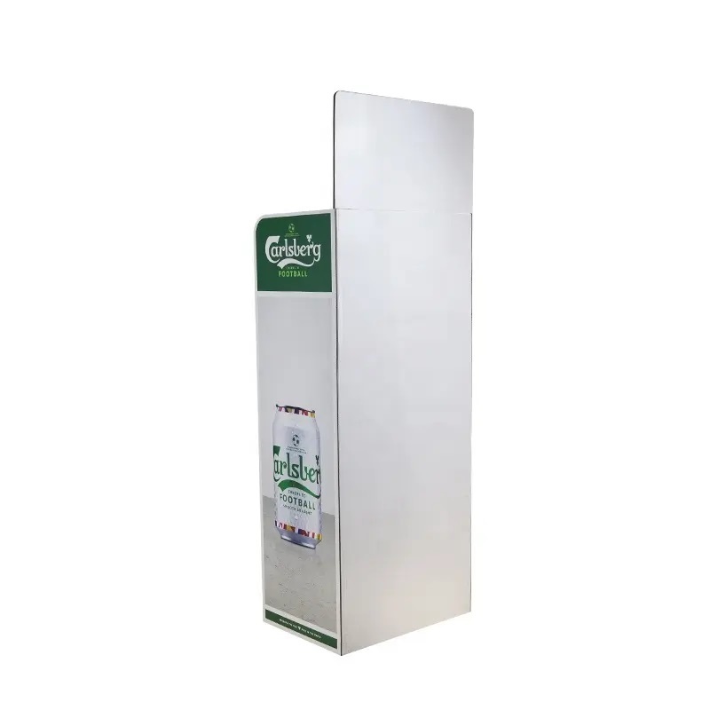 Cardboard Display Stand Retail Promotion Corrugated Floor paper Display stand for Beer and Beverage