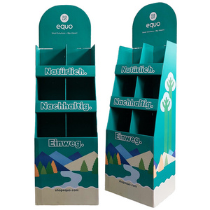 Cardboard Display Stand Retail Promotion Corrugated Floor paper Display shipper cardboard display stand for supermarket