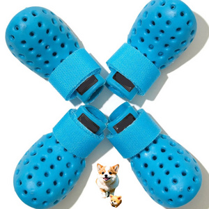 Dog antislip waterproof shoes crocs pet shoe socks dogs waterproof outdoor rain boots pet dog shoes