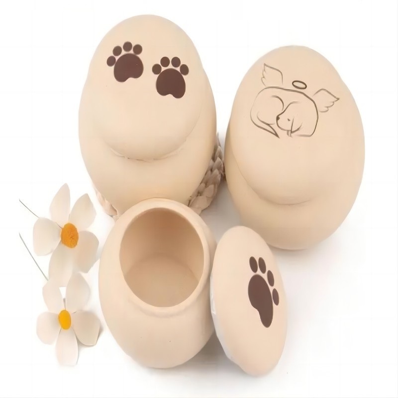 Ceramic pet urn pets caskets & urns electrical cat shaped design bottle urn box ashes for cat dog animal