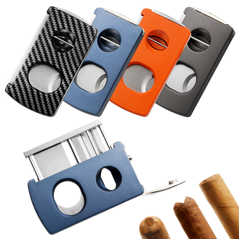 China Hot Sale 3 in 1 Multi-functional Premium Cigar Cutter Portable Cigar Cutter Hole Punch