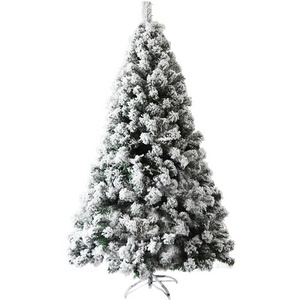 1.8m simulated cedar 1.2/1.5/2.1/2.4m snowflakes falling snow flocking Christmas tree