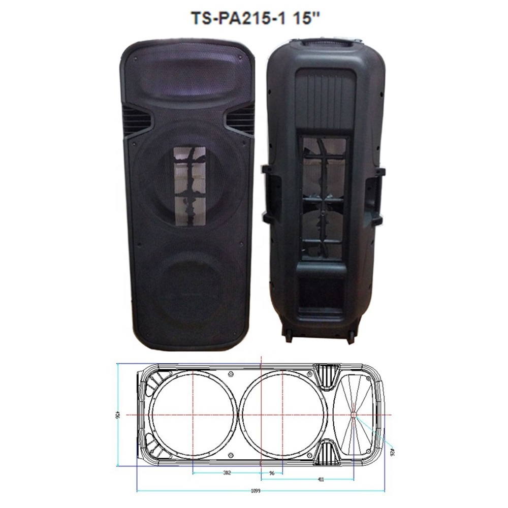 PRO audio empty speaker accessories part cabinet box manufacturers plastic injection mould speaker tall mold