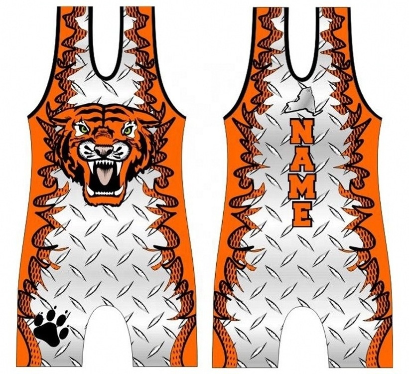 Cheap Customized  Wrestling singlets, wrestling body suit, wrestling tights wholesale