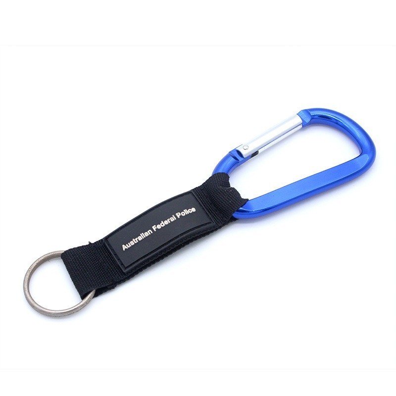 Laser Engraved Metal Carabiner Keychains