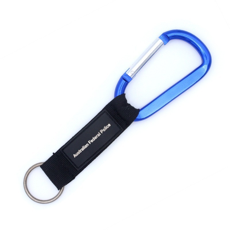 Laser Engraved Metal Carabiner Keychains