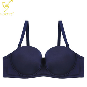 BINNYS Guangzhou wholesale high quality thin cup 44F half cup bra most comfortable plus size bra for women