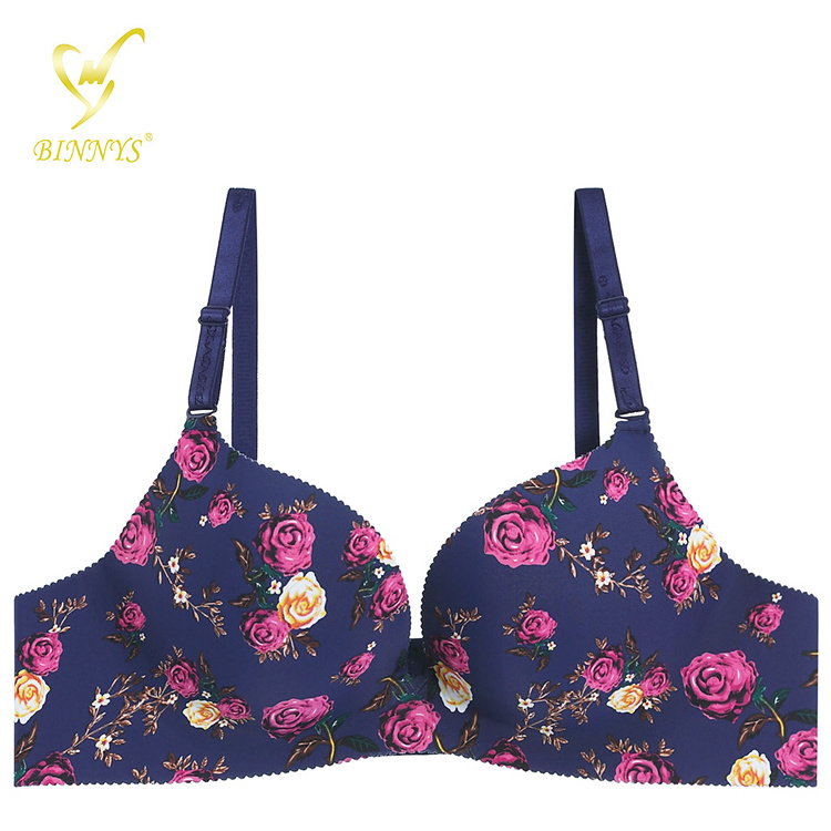 BINNYS Hot Selling Young Sexy Girls Ladies Push-Up Bras Sujetador Push Up Copa B Gathered Hot Style Sexy Wear Women Seamless Bra