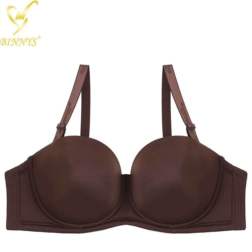 BINNYS Guangzhou wholesale high quality thin cup 44F half cup bra most comfortable plus size bra for women