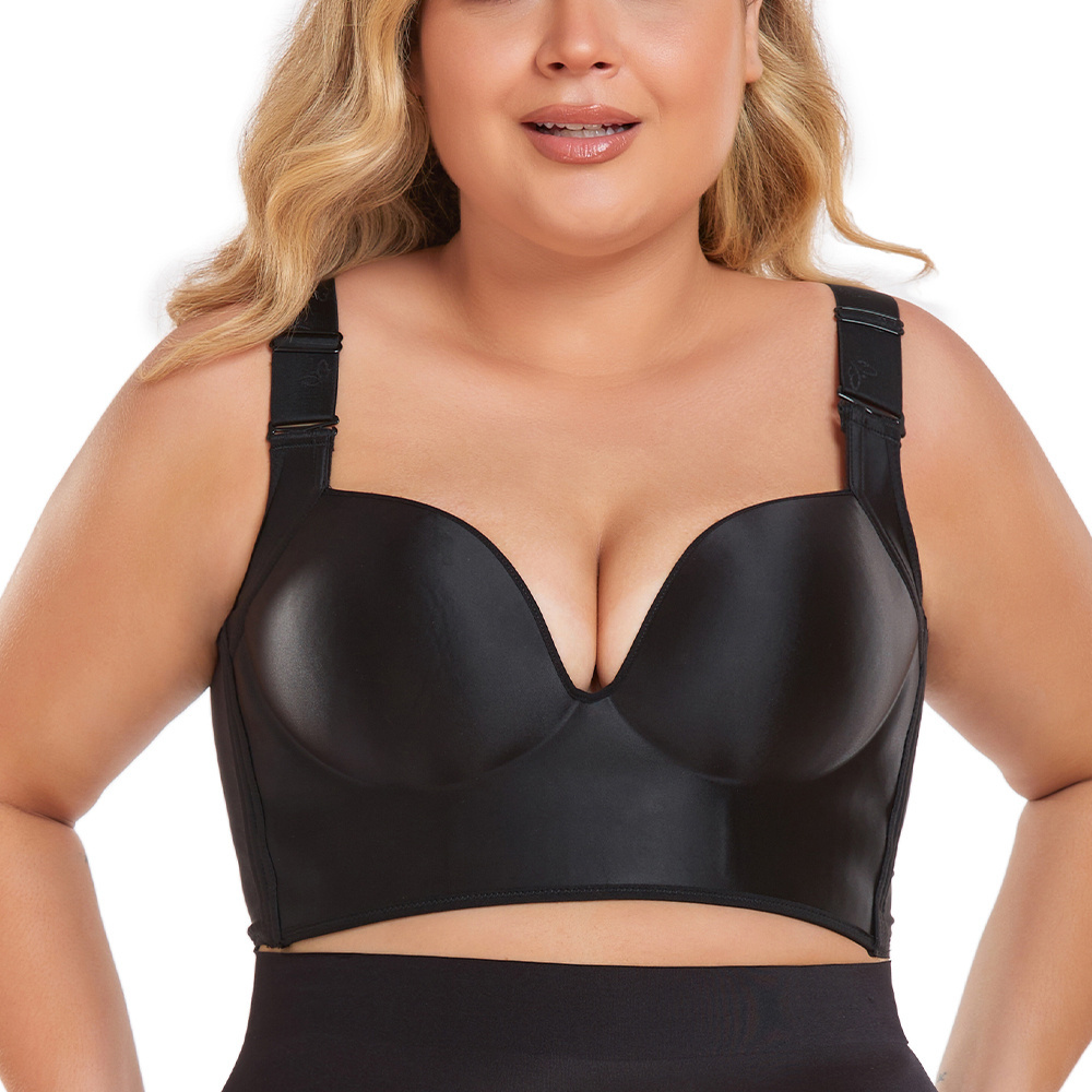 Binnys High Compression 2023 Wholesale Breast Lift Deep V Cup One-Pieces Compression Seamless Push Up Women Slim Shapewear Bra