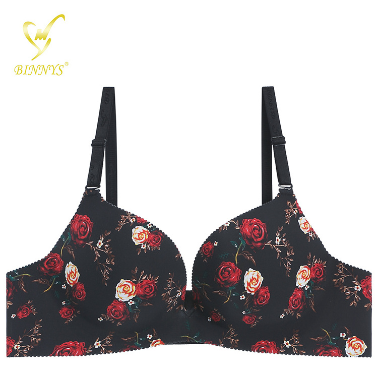 BINNYS Hot Selling Young Sexy Girls Ladies Push-Up Bras Sujetador Push Up Copa B Gathered Hot Style Sexy Wear Women Seamless Bra