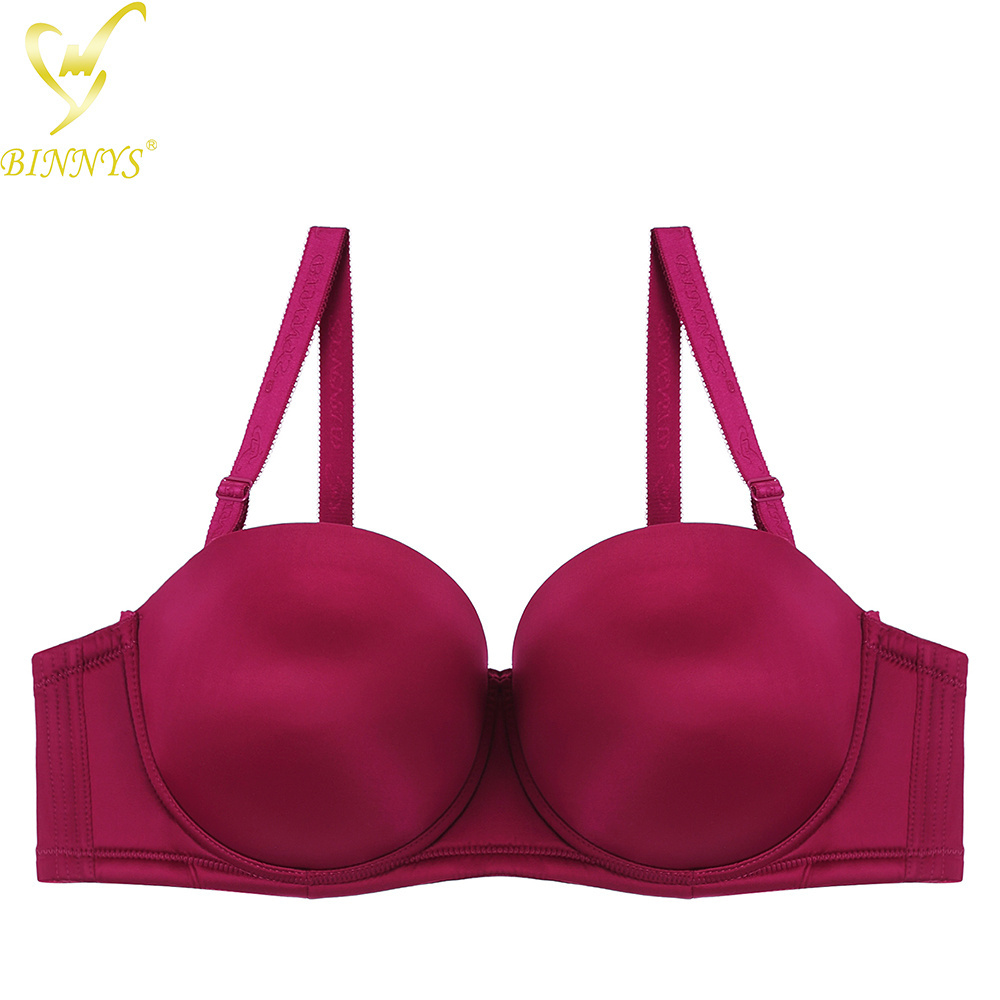 BINNYS Guangzhou wholesale high quality thin cup 44F half cup bra most comfortable plus size bra for women