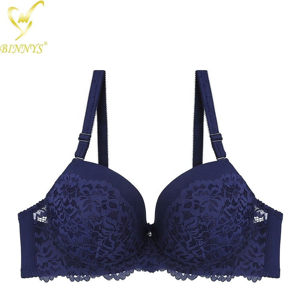 BINNYS Plus Size Lace Underwire Breathable 36D 40D 42D 38 D Cup Big Cup Bras For Women