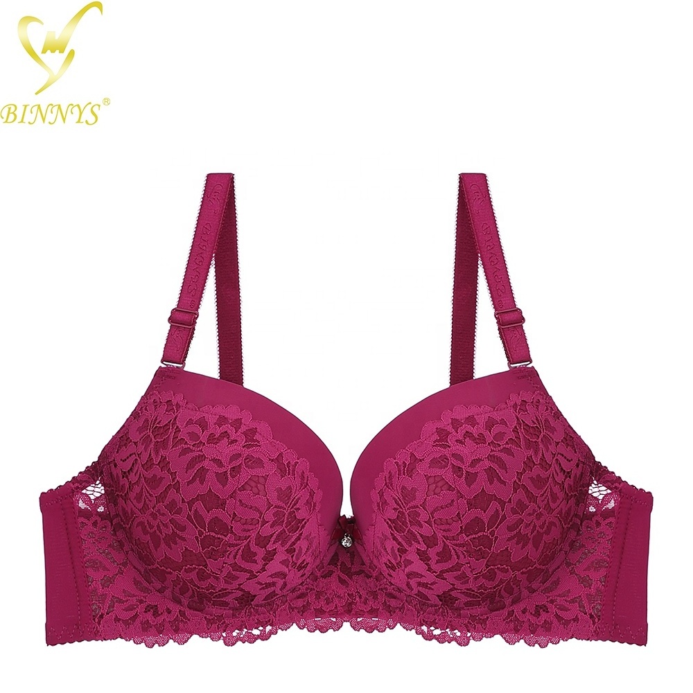 BINNYS Plus Size Lace Underwire Breathable 36D 40D 42D 38 D Cup Big Cup Bras For Women