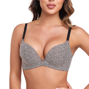 BINNYS Soutien-Gorge Invisible Push Up Pour Femmes Sujetador Sin Costuras Para Mujer De Lactancia Double Padded Push Up Bra