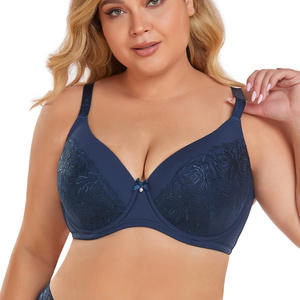 Binnys Ladies 42E  Size Comfort Sujetador Plus Size Underwear Women Bra Big Cup Underwire Women Push Up Balcony Balconette Bras