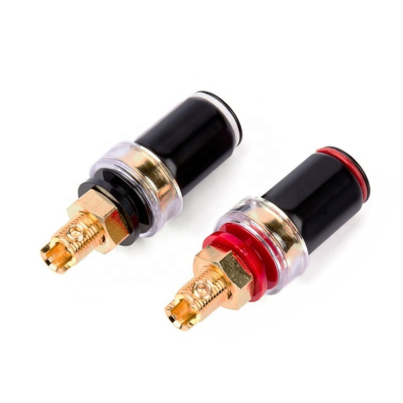 Amplifier speaker wire terminal connectors free welding banana plug socket Connector binding post