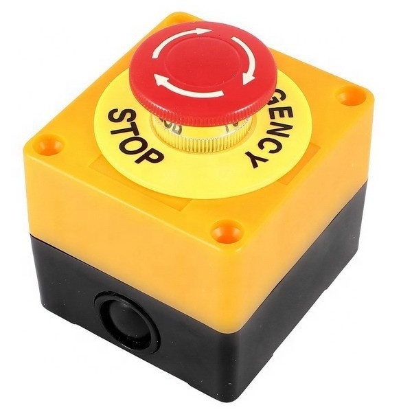 Red Sign Emergency Stop Push Button Switch