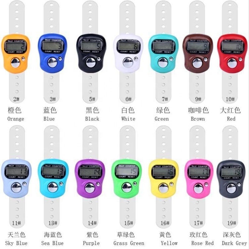 Digital Finger Clicker Tasbeeh Electronic Tally Ring Counter