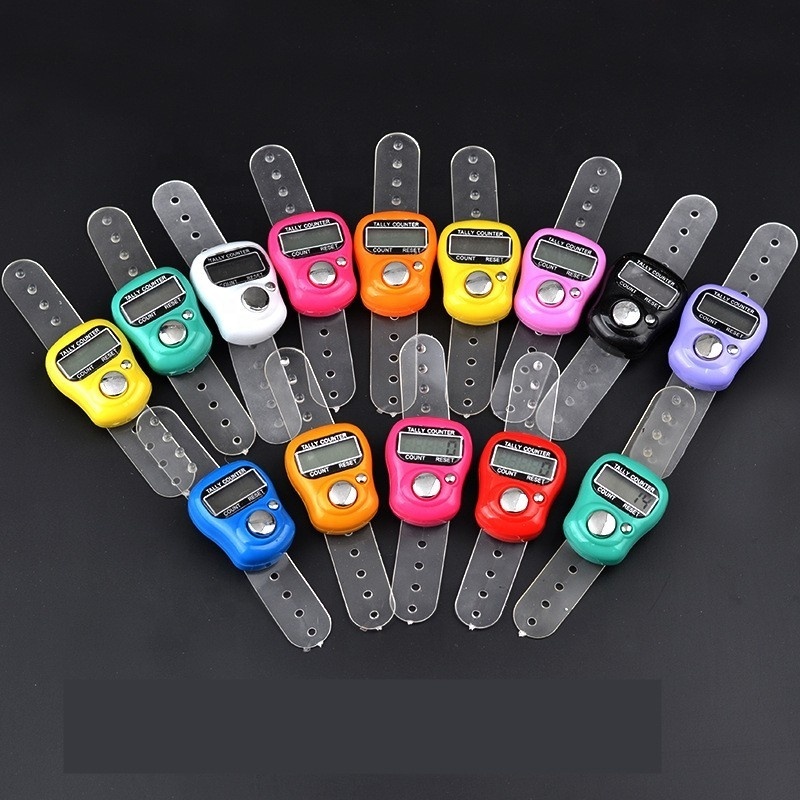 Digital Finger Clicker Tasbeeh Electronic Tally Ring Counter