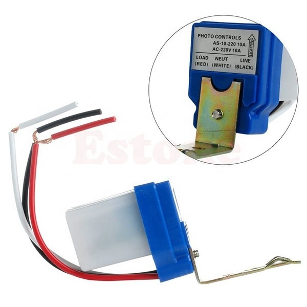 AS-10 AC/DC 12V 10A Auto On Off Street Light Switch Photo Control Sensor switch