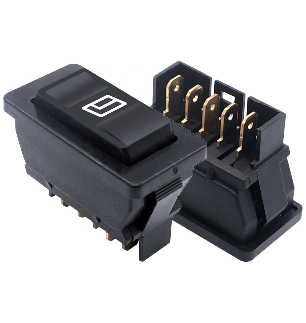 Momentary Rocker Switch 5 Pins DPDT Automobile Car Power Window Switch