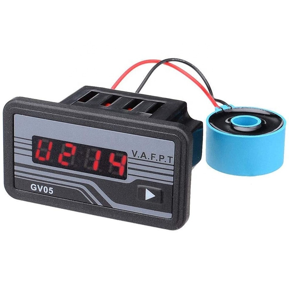 AC 165-275V Digital Generator Volt Amp Watt Hour Power Frequency Meter