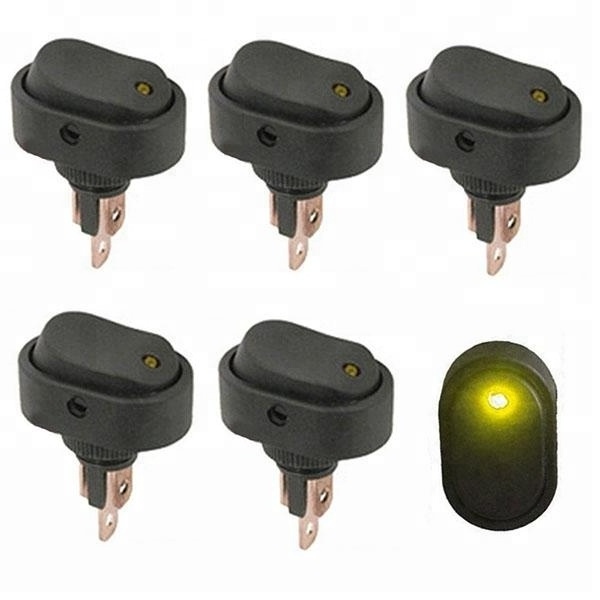 ASW-20D Oval Car Boat Marine Auto Motorcycle 3P Rocker toggle switch