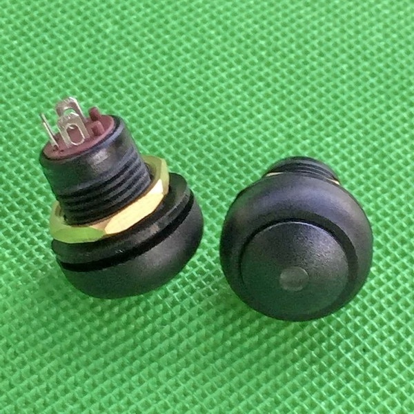 FCC IP67 12mm Latching ON/OFF Push Button Switch With LED Light