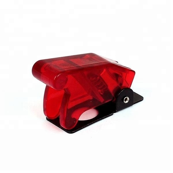 12mm Aircraft toggle switch safty cover guard--Transparent Red