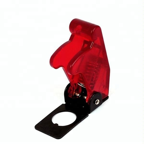 12mm Aircraft toggle switch safty cover guard--Transparent Red