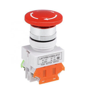 Y090 Red Mushroom Self-Locking Emergency Stop Push Button Pushbutton Switch