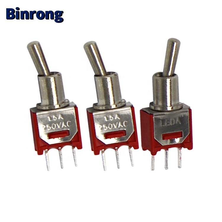 SMTS-102C2  Subminiature sub mini SPST ON ON PCB Toggle Switch