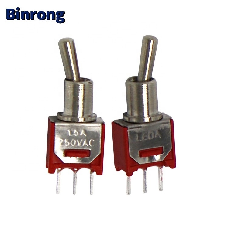 SMTS-102C2  Subminiature sub mini SPST ON ON PCB Toggle Switch