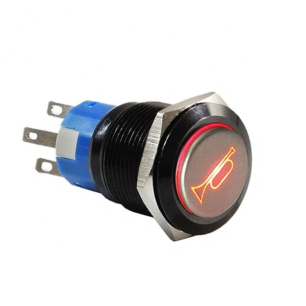 12V 19mm momentary Engine Start Push button Switch