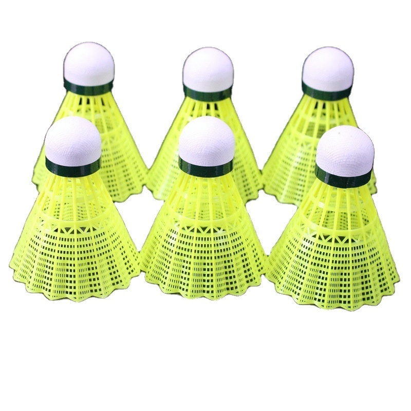 Manufacturer Durable Training Badminton Professional Shuttlecock PU Cork Nylon Badminton Ball Outdoor Sport Shuttlecock