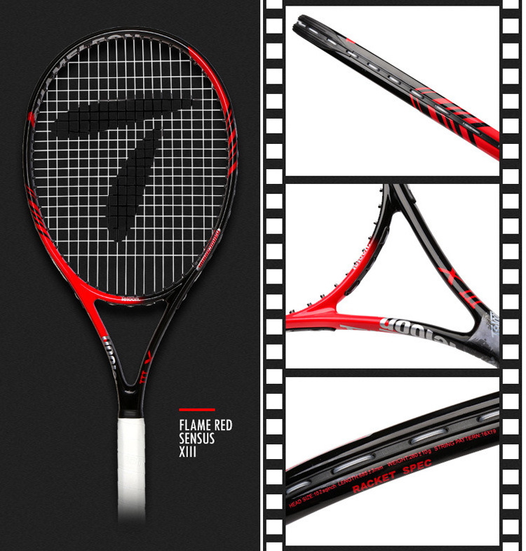 Profesional Tennis Racket 23 inch 27 inch Tennis Racket Professional Carbon Tennis Racquet For Adult