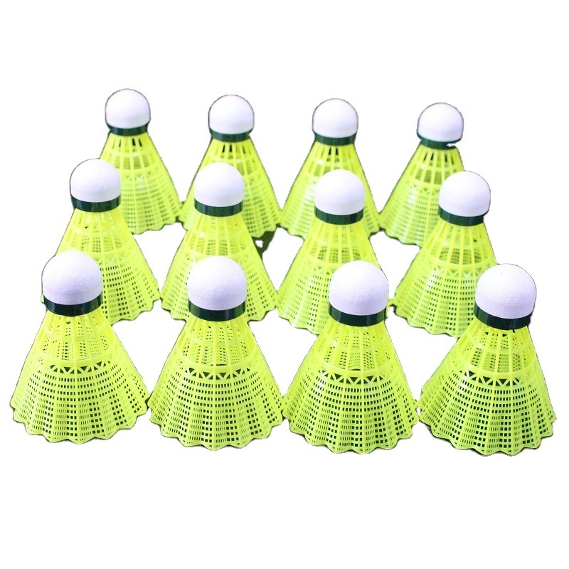 Manufacturer Durable Training Badminton Professional Shuttlecock PU Cork Nylon Badminton Ball Outdoor Sport Shuttlecock