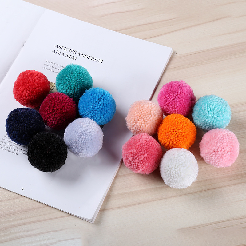 Round 5cm Thick Woollen Yarn Pompom Balls DIY Crafts Pom Poms Wedding/Christmas Home Decoration Baby Hat Sewing Accessories