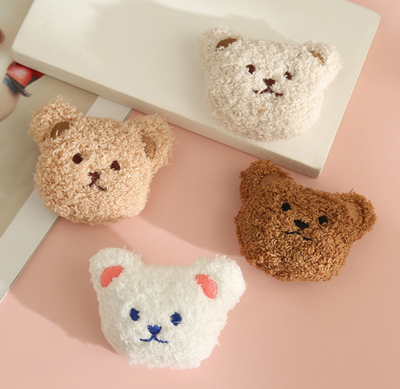 Wholesale cute mini cotton stuffed bear doll crafts custom carton plush animal doll toy accessories other wall decoration