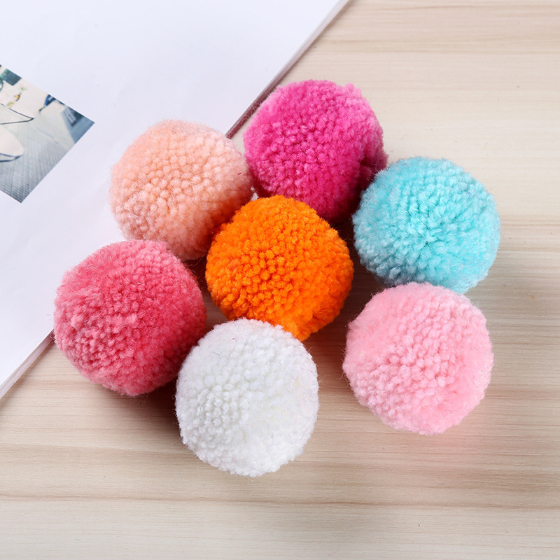 Round 5cm Thick Woollen Yarn Pompom Balls DIY Crafts Pom Poms Wedding/Christmas Home Decoration Baby Hat Sewing Accessories