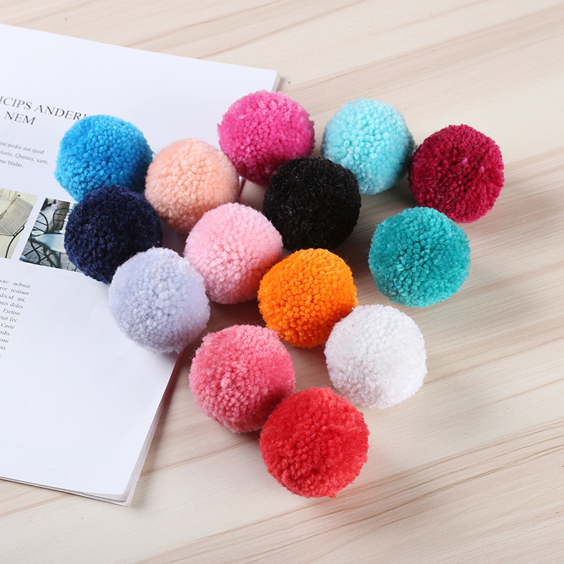 Round 5cm Thick Woollen Yarn Pompom Balls DIY Crafts Pom Poms Wedding/Christmas Home Decoration Baby Hat Sewing Accessories