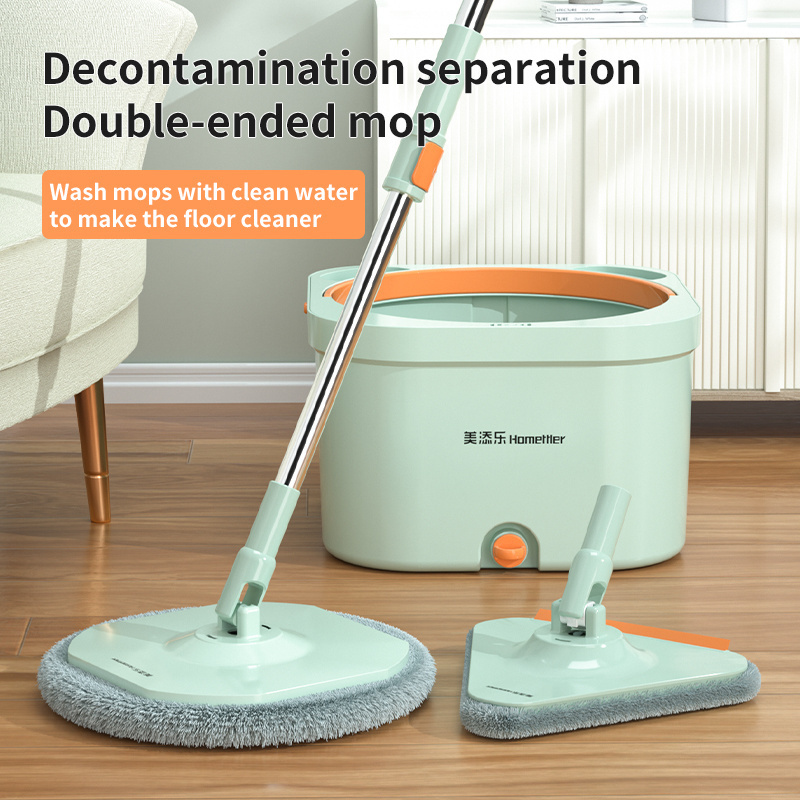 Wholesale Square Head Wet Mop For Household Floor Cleaning Strong Mop And Decontamination Microfiber Head Mop