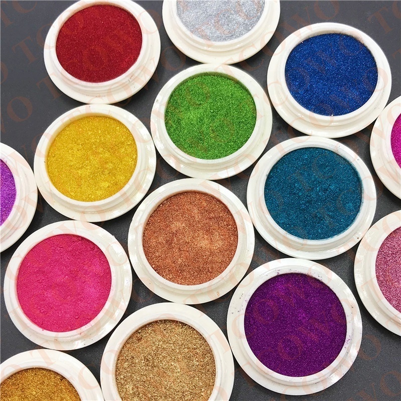 High Quality Magic Chrome Mirror Pigment Metallic Effect Powder Shimmer Aurora Pearl Mermaid Rubbing Dust Chrome Mirror Pigment