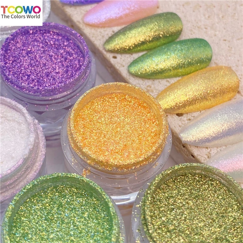 Shimmering Diamond Magic Mirror Powder Dazzling Aurora Pigment For Stunning press on nailss Art Crafts and DIY Projects Body And Hair Art