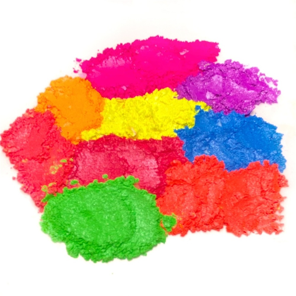 Wholesale UV Pigments Neon Pigment Fluorescent dye Powder for Masterbatch (Polyolefin & PET) Plastic spray paint Body Glitter