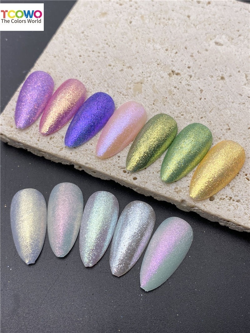 Shimmering Diamond Magic Mirror Powder Dazzling Aurora Pigment For Stunning press on nailss Art Crafts and DIY Projects Body And Hair Art