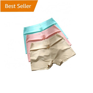 hot selling cheap women's One-piece Ladies low rise ice silk Wireless Boxer Briefs Underwear Seamless Boy Shorts panties