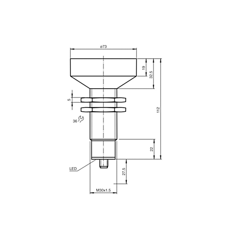 Ip65  6 Meters long range ultrasonic sensor  	non contact ultrasonic level sensor   ultrasonic sensor switch